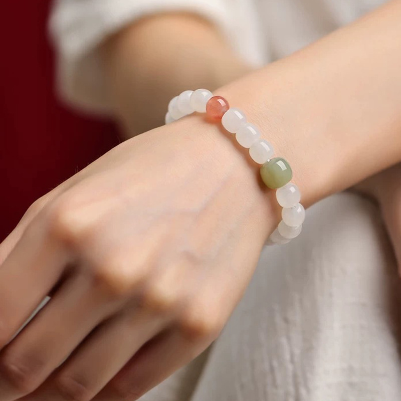 2026 Natural Hetian Jade Brace - Bracelet Beaded Men 评论和价格
