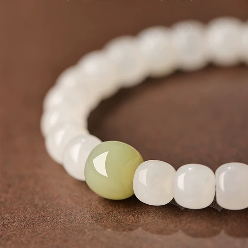2026 Natural Hetian Jade Brace - Bracelet Beaded Men 评论和价格
