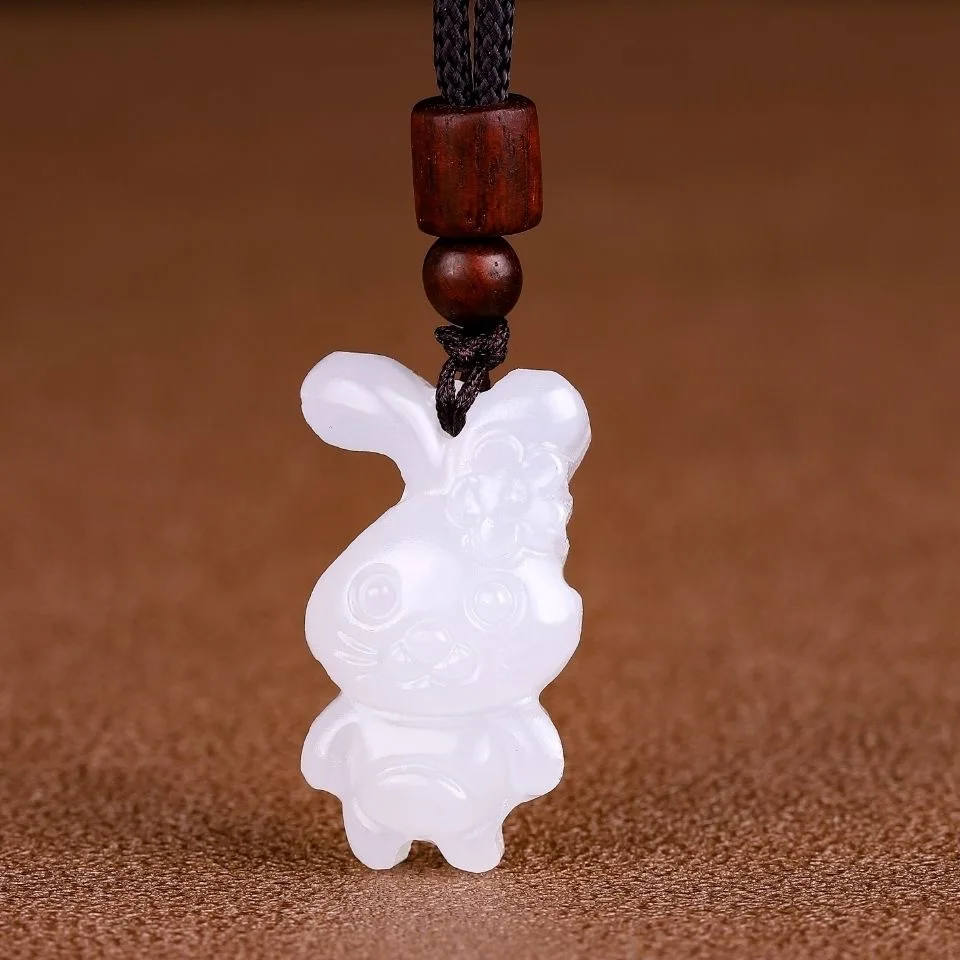 Natural Afghan White Jade Chin - Men Accessories Hand 评论和价格