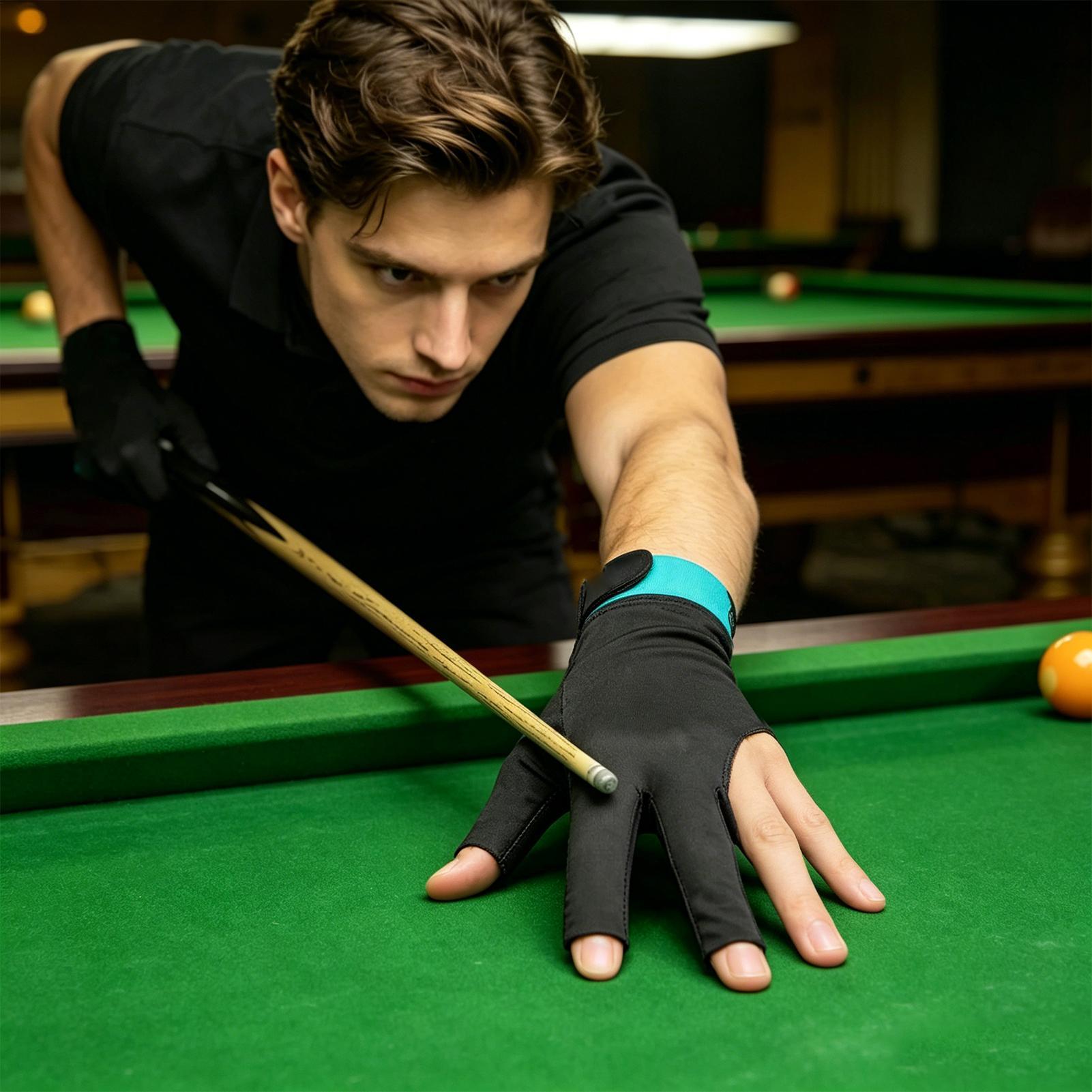 Pool Glove 3-Finger Anti-Slip  - Men Accessories Hand 评论和价格