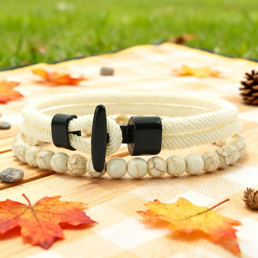 Unique Anchor 2Pcs Man Bracele - Men Accessories Unique 评论和价格