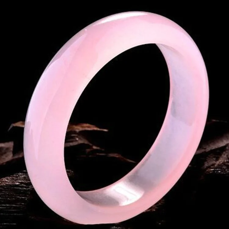 Genuine Natural Pink Jade Bang - Men Accessories Hand 评论和价格