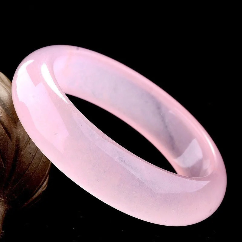 Genuine Natural Pink Jade Bang - Men Accessories Hand 评论和价格