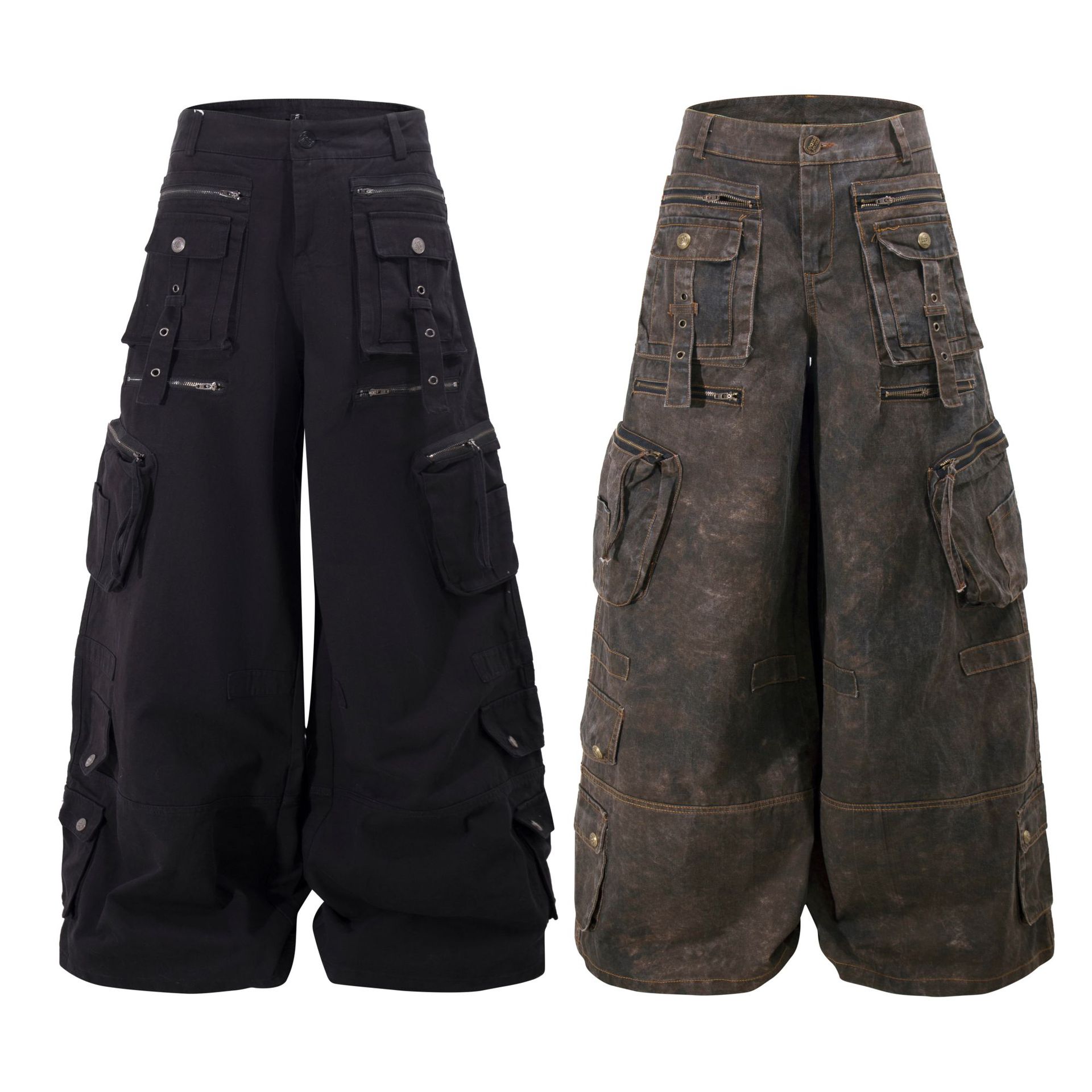 Grunge Techwear Wide Leg Cargo - Men'S Accessories For Jeans 评论和价格