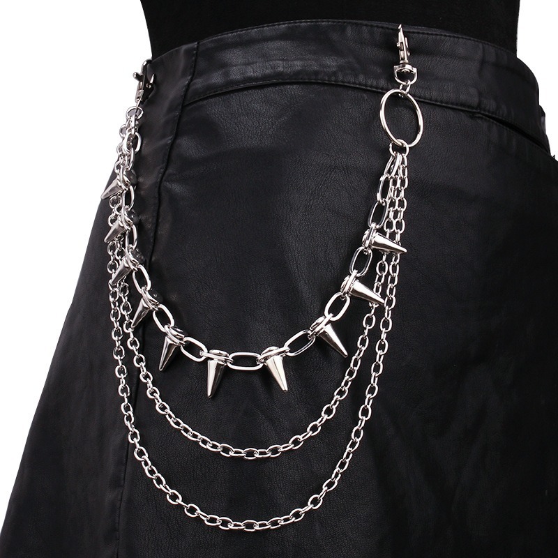 Hip Hop Punk Rock Metal Pants  - Men'S Accessories For Jeans 评论和价格