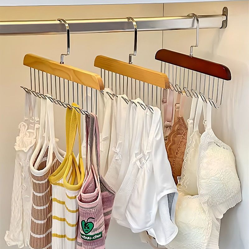 Wooden Belt Rack Women Storage - Men'S Accessories Organizer For Wardrobe 评论和价格