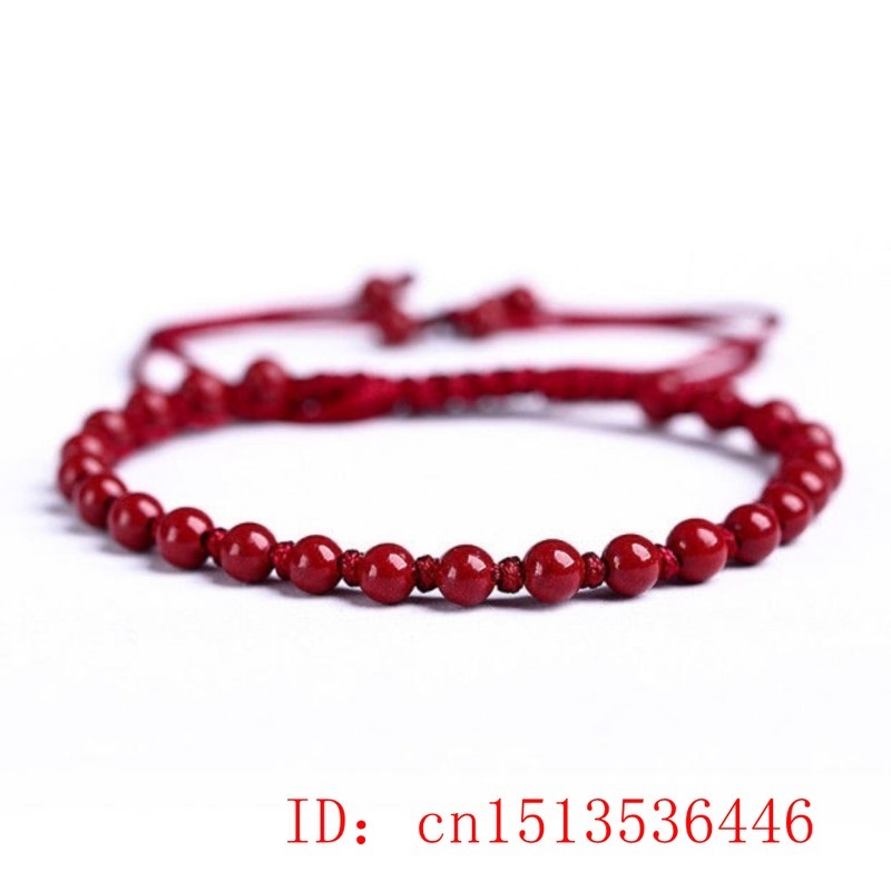 Customized Natural Red Cinnaba - Bracelet Beaded Men 评论和价格