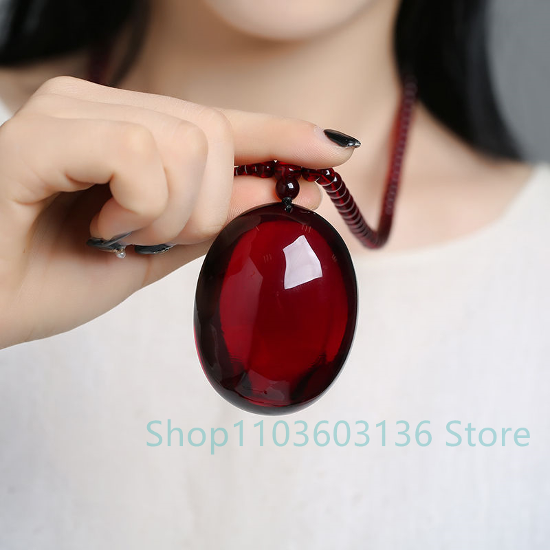 Natural Burgundy Amber Beeswax - Men Accessories Ethnic 评论和价格