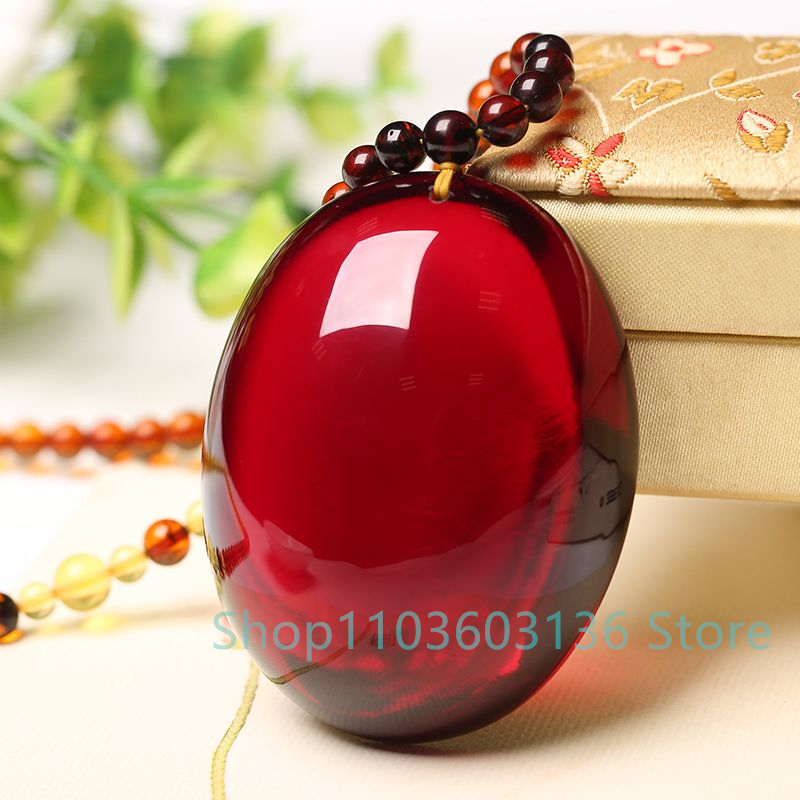 Natural Burgundy Amber Beeswax - Men Accessories Ethnic 评论和价格