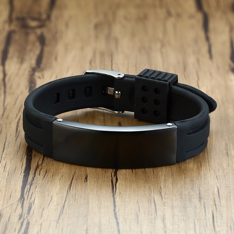 Personalized Silicone Bracelet - Men Accessories For Wrist 评论和价格