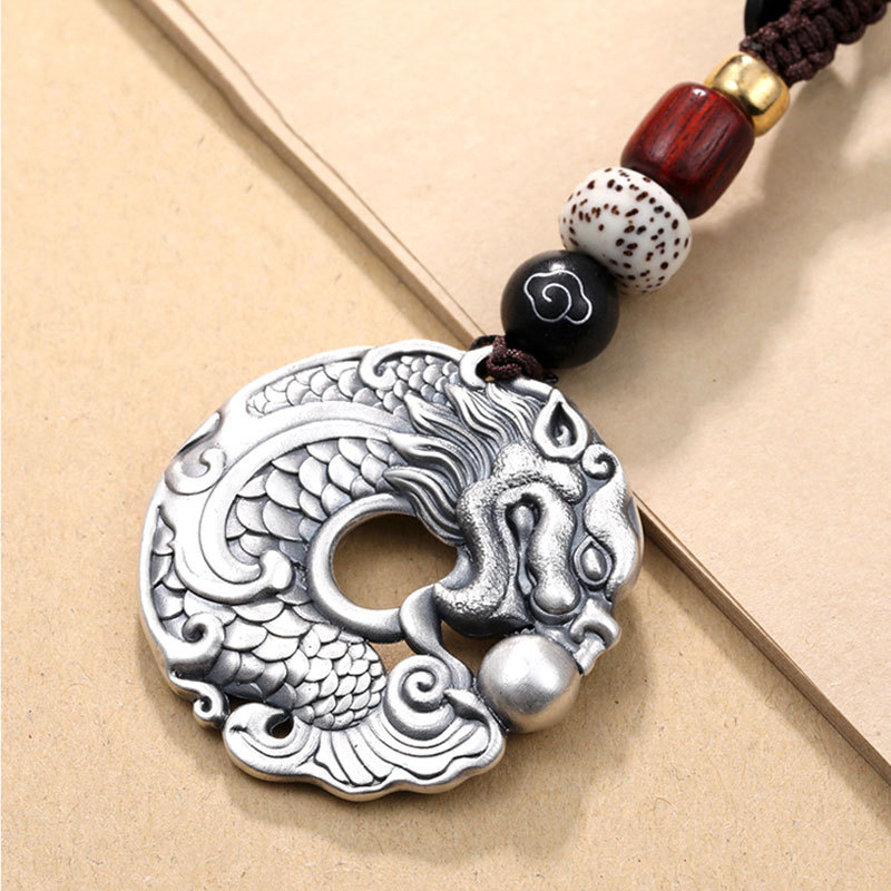 Retro ethnic style dragon fish - Men Accessories Ethnic 评论和价格