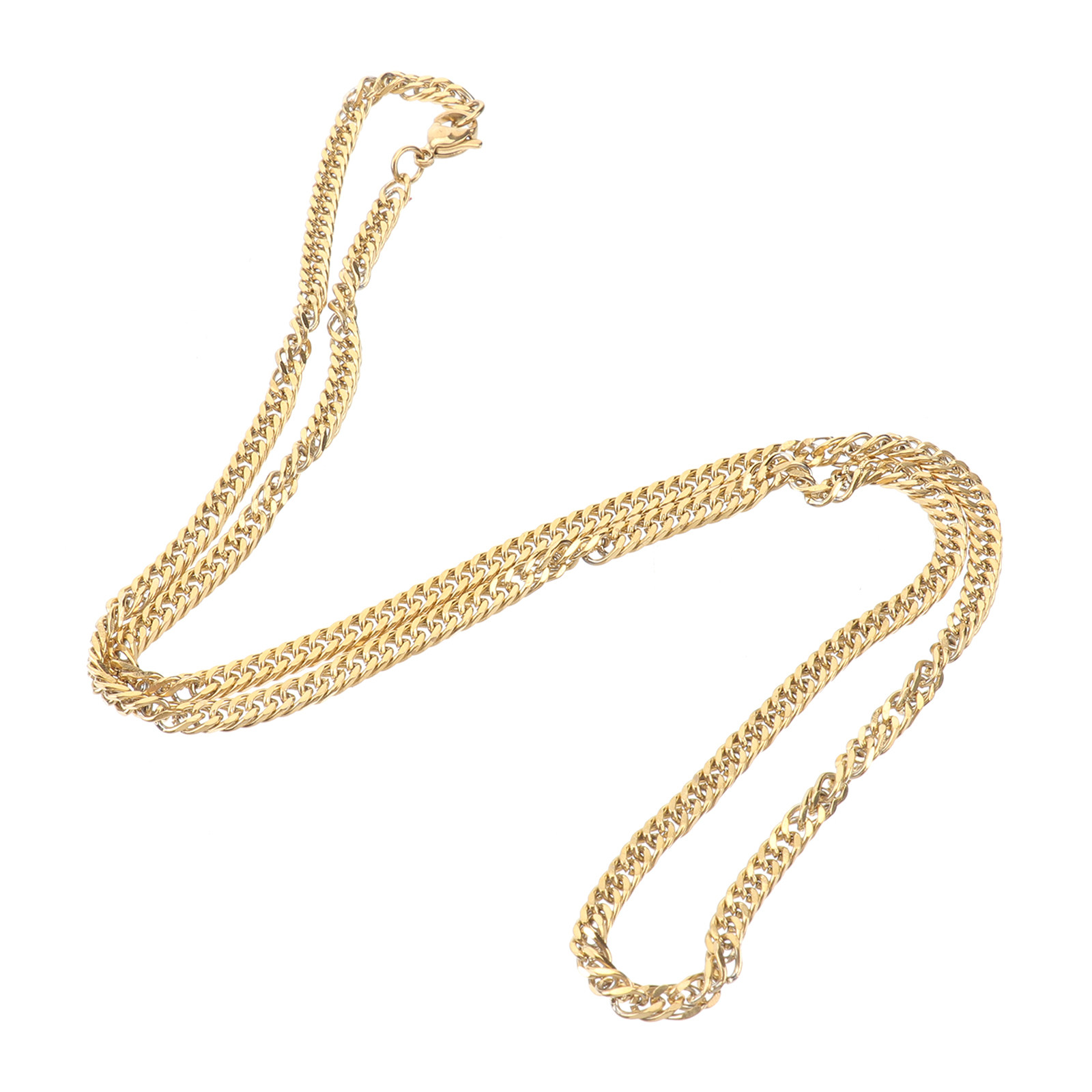 1Pcs Golden Double Buckle Chai - Men Accessories Unique 评论和价格