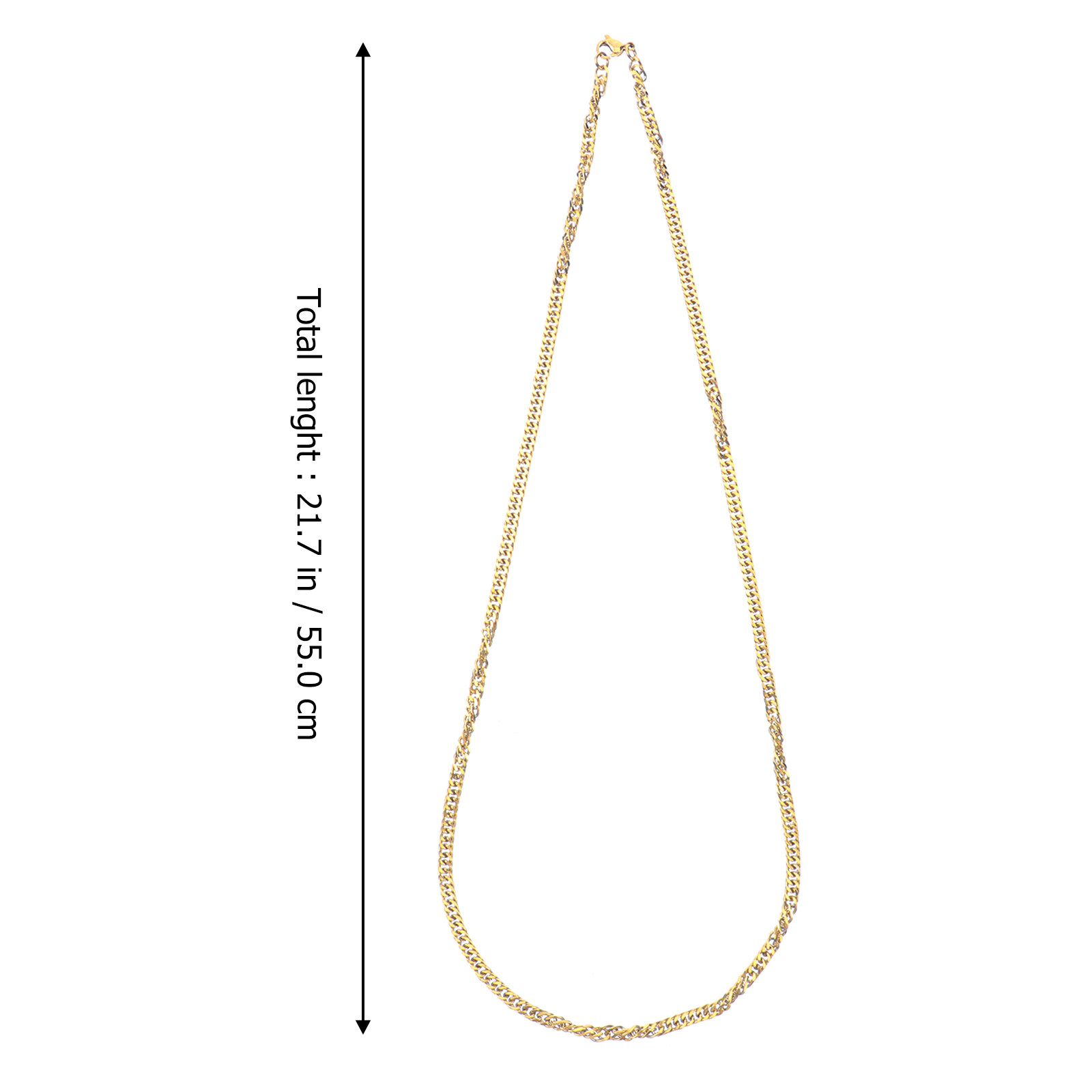 1Pcs Golden Double Buckle Chai - Men Accessories Unique 评论和价格