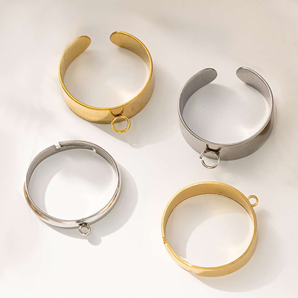5pcs/Lot Stainless Steel Gold  - Men Accessories Ring 评论和价格