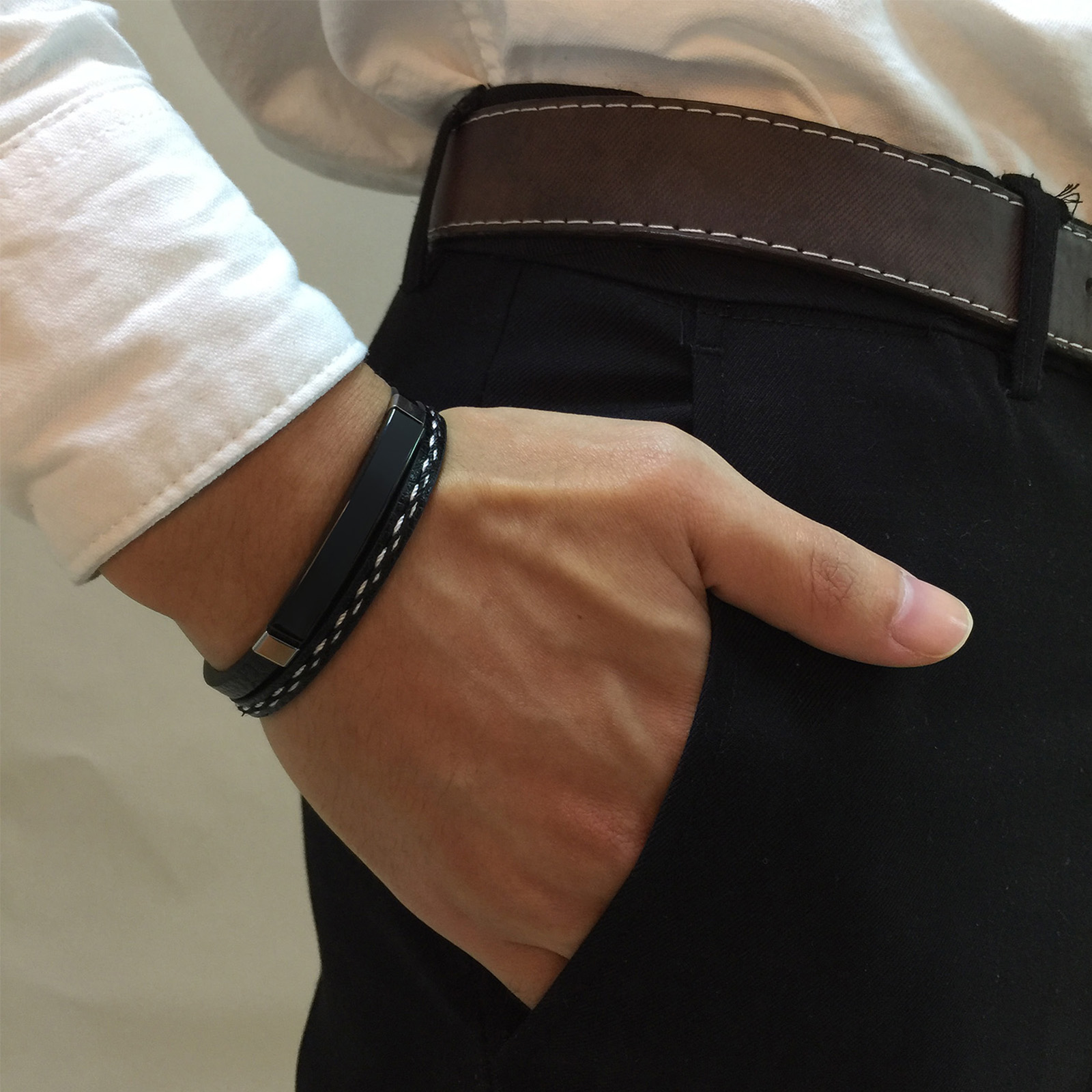 Dual-Layer Commission Braided  - Men Accessories Wholesale 评论和价格