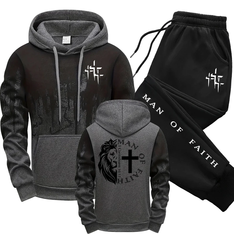 Man of Faith Pattern Men's Set - Men'S Accessories Pouch 评论和价格