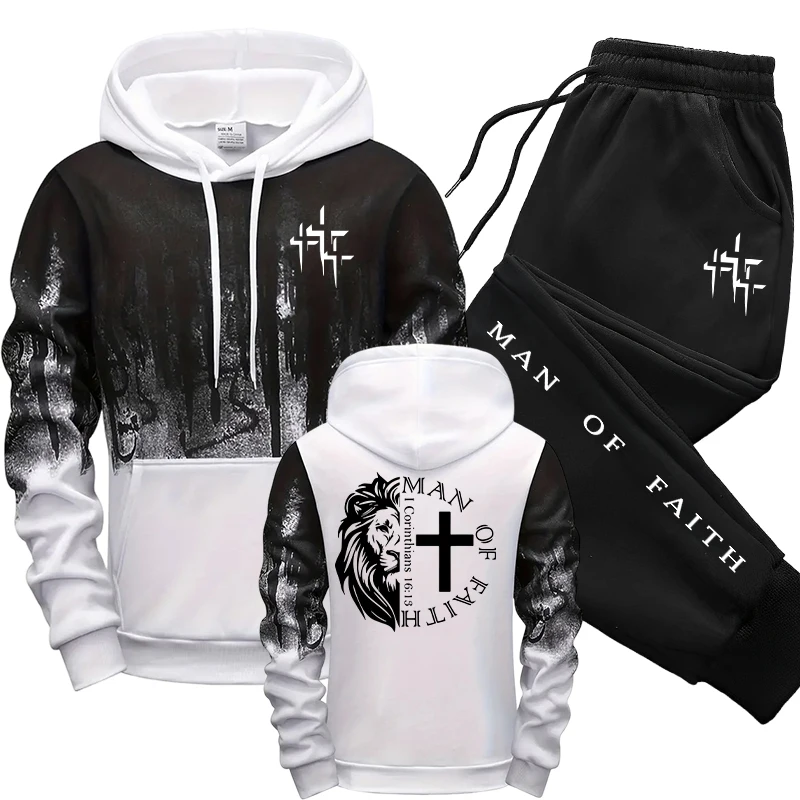 Man of Faith Pattern Men's Set - Men'S Accessories Pouch 评论和价格