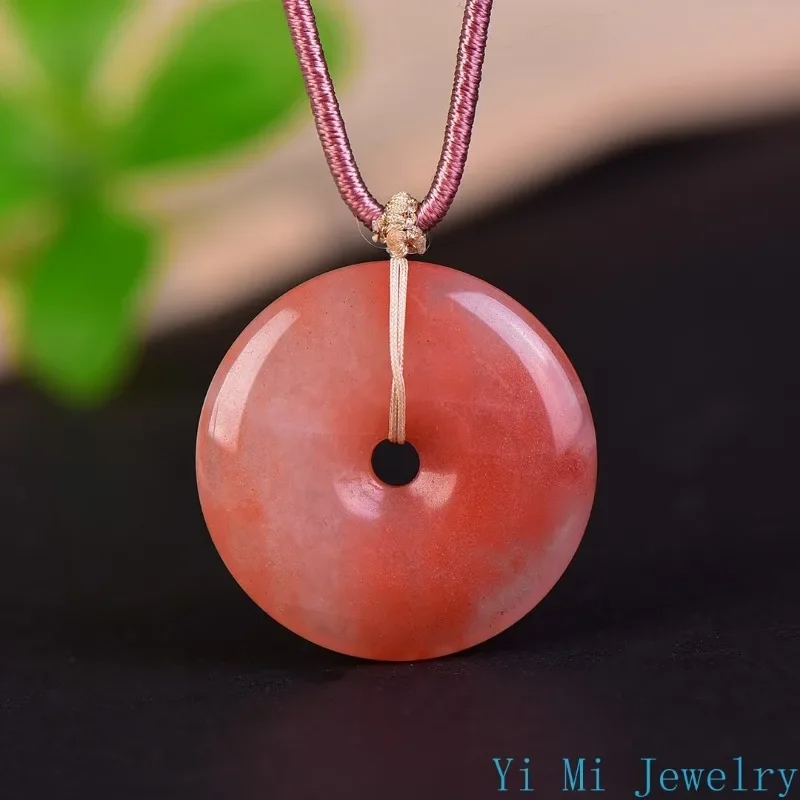 Natural Golden Jade Peach Blos - Men Accessories Ethnic 评论和价格