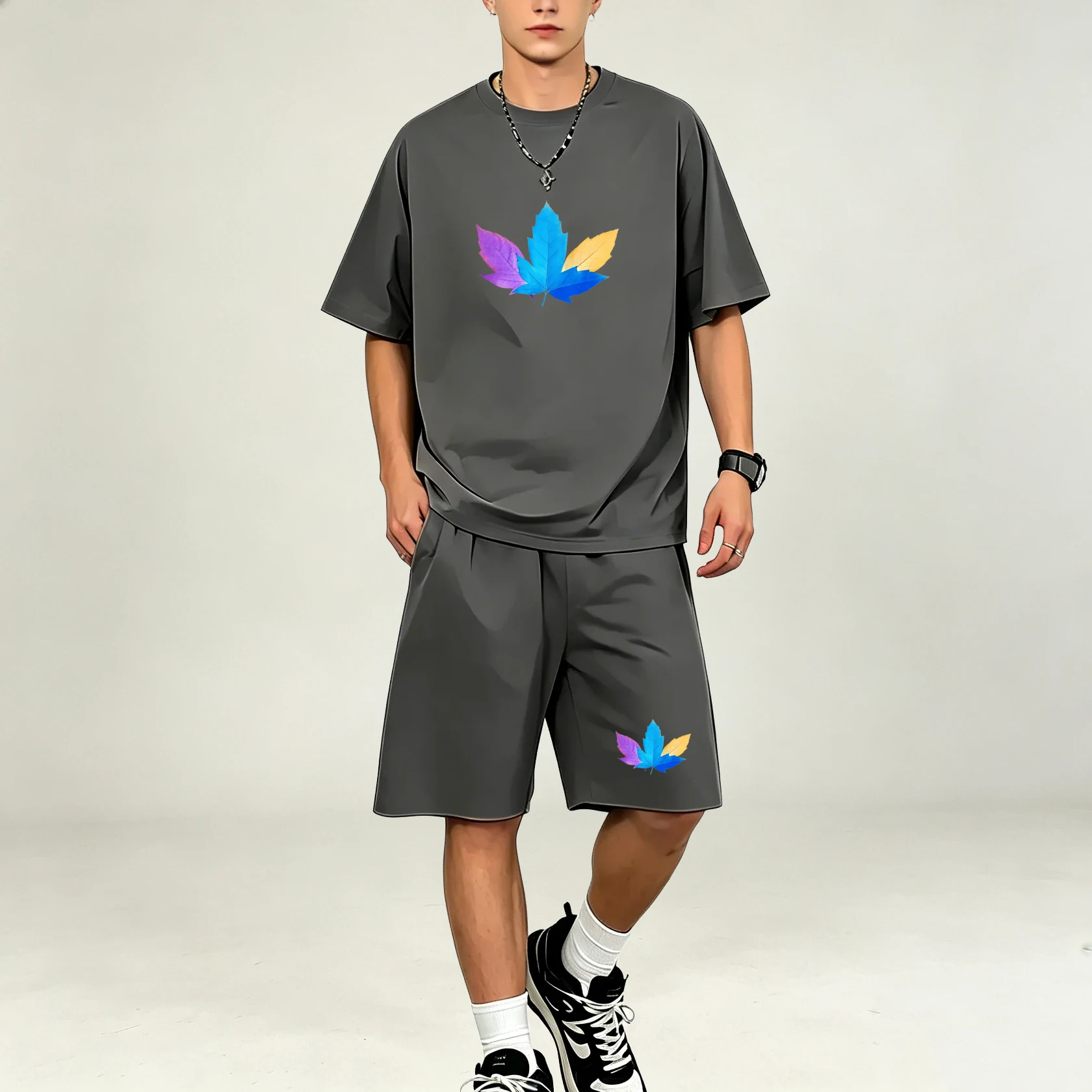 Summer Three Color Leaf Patter - Men'S Accessories Pouch 评论和价格