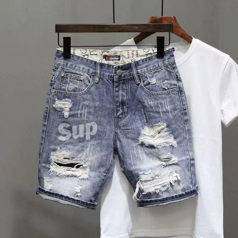 Men's Short Jeans Pants Black  - Men'S Accessories For Jeans 评论和价格