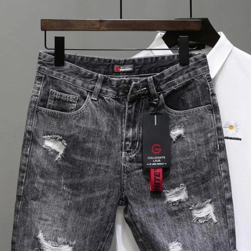 Men's Short Jeans Pants Black  - Men'S Accessories For Jeans 评论和价格